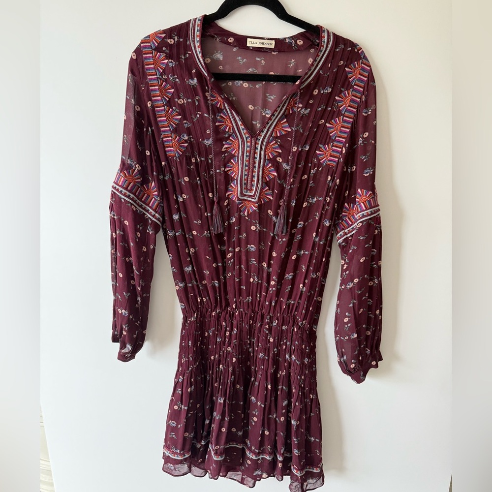 Ulla Johnson Gita Floral Silk Dress | 4 - Picture 2 of 9